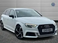 Used Audi S3 Sportback Black Edition 296 HP (217 kW) 2019 White Hatchback