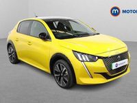 Used Peugeot e-208 Premium 100 kW (136 HP) 2022 Yellow Hatchback