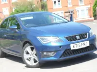 Used Seat Leon FR Sport 125 HP (91 kW) 2015 Blue Coupe