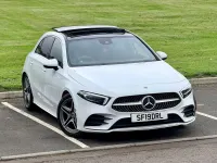 Used Mercedes A180 AMG Line Premium Plus 136 HP (100 kW) 2019 White Hatchback