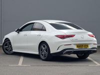 Begagnad Mercedes CLA200 AMG line 2019 Vit Sportkupé