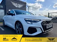 Used Audi S3 Black Edition 2024 White Sedan