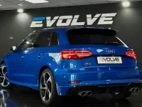 Used Audi S3 Sportback Advanced 300 HP (220 kW) 2019 Blue Hatchback