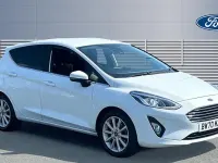 Used Ford Fiesta Titanium 125 HP (91 kW) 2021 White Hatchback