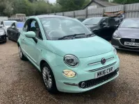 Used Fiat 500 Lounge 69 HP (50 kW) 2016 Green Hatchback