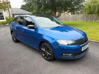 Used Skoda Rapid Sport 110 HP (80 kW) 2018 Blue Hatchback