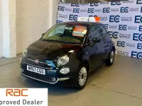 Used Fiat 500 Lounge 69 HP (50 kW) 2017 Black Hatchback