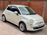 Used Fiat 500 Sport 100 HP (73 kW) 2009 White Cabriolet