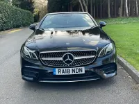 Used Mercedes E220 AMG line 194 HP (142 kW) 2018 Black Cabriolet