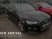 Used Audi A3 S-Line 147 HP (108 kW) 2019 Black Sedan