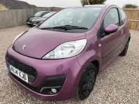 Used Peugeot 107 Active 68 HP (50 kW) 2014 Purple Hatchback