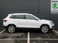 Used Skoda Karoq SE L 150 HP (110 kW) 2021 Moon white metallic SUV