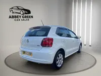 Begagnad VW Polo Match 75 HK (55 kW) 2012 Vit Halvkombi