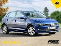 Used VW Polo SE 65 HP (47 kW) 2018 Blue Hatchback