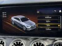 Used Mercedes E300 AMG line 258 HP (189 kW) 2021 Blue Coupe