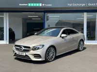 Used Mercedes E220 AMG Line Premium 194 HP (142 kW) 2018 Silver Coupe