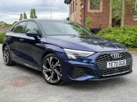 Used Audi A3 S-Line 150 HP (110 kW) 2020 Blue Sedan