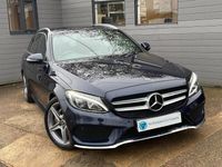 Used Mercedes C220 AMG line 2018 Blue Estate