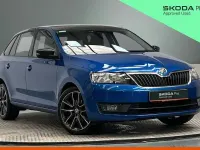 Used Skoda Rapid 81 HP (59 kW) 2017 Race blue metallic Hatchback
