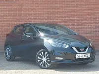 Used Nissan Micra Acenta 92 HP (67 kW) 2021 Black Hatchback