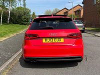 Used Audi A3 S-Line 2013 Red Hatchback