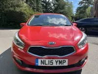 Used Kia Ceed 89 HP (65 kW) 2015 Red Hatchback