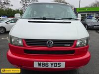 used VW Caravelle TDI SWB AUTO 2.5 VARIANT 8STR SWB TDI 101 BHP IN RED AND WHITE , COMPLETE BODYWORK RESPR