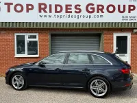 Used Audi A4 S-Line 252 HP (185 kW) 2018 Blue Estate