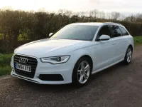 Begagnad Audi A6 S-Line 190 HK (139 kW) 2014 Vit Kombi