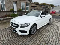 Used Mercedes C220 AMG line 170 HP (125 kW) 2017 White Cabriolet