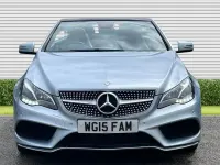 Used Mercedes E220 AMG line 177 HP (130 kW) 2015 Silver Cabriolet