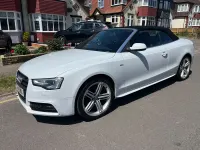 Used Audi A5 Cabriolet S-Line 2014 White Cabriolet