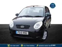 Used Kia Picanto 60 HP (44 kW) 2010 Black Hatchback