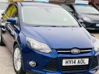 Used Ford Focus Zetec 125 HP (91 kW) 2014 Blue Hatchback