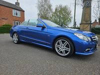 Used Mercedes E350 2010 Blue Cabriolet