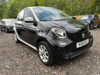 Used Smart ForFour Passion Premium 71 HP (52 kW) 2015 Black Hatchback