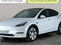 Used Tesla Model Y Long Range AWD 378 kW (514 HP) 2022 White SUV