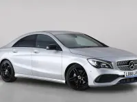 Used Mercedes CLA220 AMG line 177 HP (130 kW) 2017 Silver Coupe