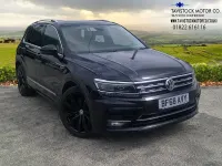 Used VW Tiguan R-line 150 HP (110 kW) 2018 Black SUV