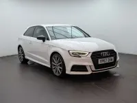 Used Audi A3 Black Edition 150 HP (110 kW) 2017 White Hatchback