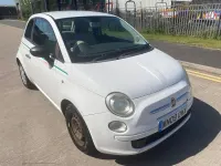 Used Fiat 500 Pop 69 HP (50 kW) 2009 White Cabriolet