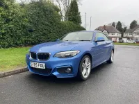 Used BMW 218 M Sport 136 HP (100 kW) 2015 Blue Coupe