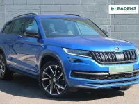 Used Skoda Kodiaq SportLine 196 HP (144 kW) 2021 Race blue metallic SUV
