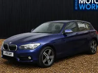 Used BMW 118 Sport Line 136 HP (100 kW) 2018 Blue Hatchback