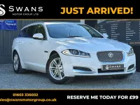 Used Jaguar XF Luxury 2014 White Estate