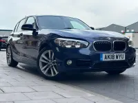 Used BMW 118 Sport Line 2018 Blue Hatchback