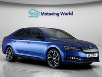 Used Skoda Superb SportlinePlus 218 HP (160 kW) 2023 Blue Hatchback