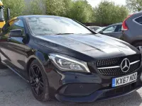 Used Mercedes CLA220 AMG line 177 HP (130 kW) 2017 Black Coupe
