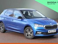 Used Skoda Fabia Design Edition 113 HP (83 kW) 2025 Race blue metallic black magic pearl effect Hatchback