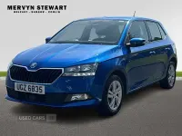 Begagnad Skoda Fabia SE 2021 Blå Halvkombi